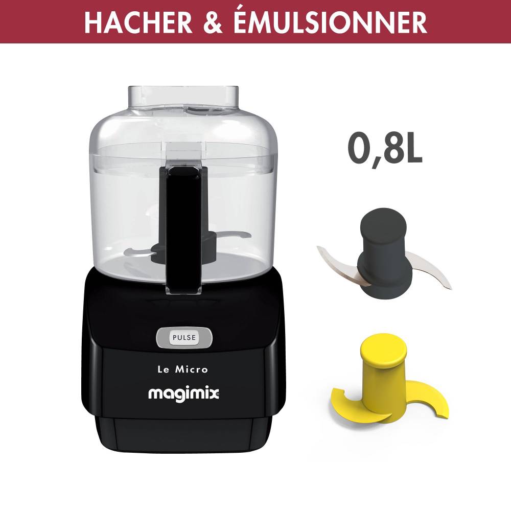 Magimix Hakmolen Micro Zwart