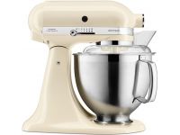 Robot pâtissier à tête inclinable 4.3 litres - Blanc + Hachoir Kitchenaid  5KFC3515 Noir