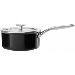 KitchenAid Enamel steelpan 20cm m/deksel Onyx Black 
