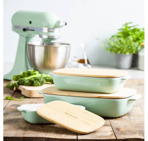 Kleine ovenschaal met deksel Pistachio  KitchenAid