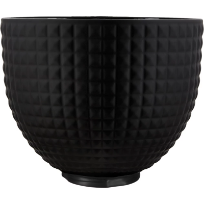 Ceramic Bowl Black Studded Black 