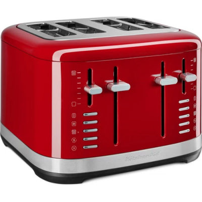 4 Slices Metal Toaster EMPIRE RED 