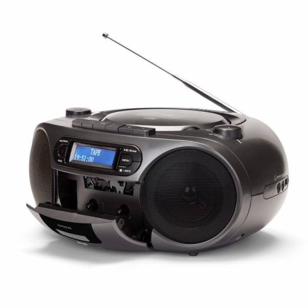 Aiwa BBTC-660DAB Draagbare CD/MP3/USB/TAPE/BT-speler met FM PLL-radio