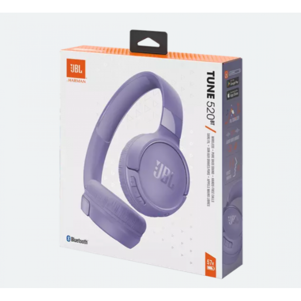 JBL Koptelefoons & Oordopjes Tune 520 BT wireless on ear purple
