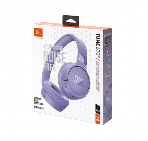 Tune 670NC on-ear wireless purple  JBL