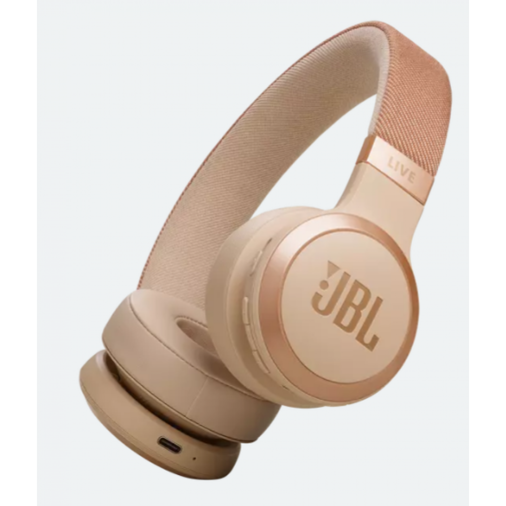 JBL Koptelefoons & Oordopjes Live 670NC on-ear Noise Cancelling sandstone