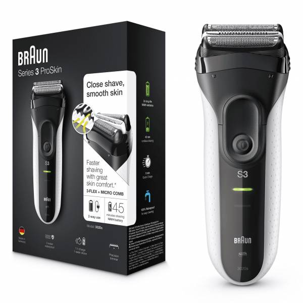 Series 3 ProSkin 3020s White Braun Series 3 ProSkin 3020s White Braun