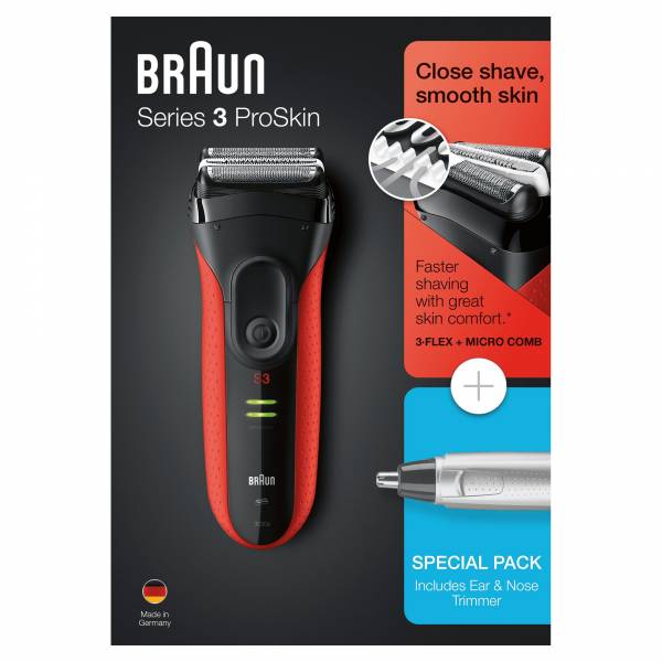 Series 3 3030s + EN10 Gift Pack Braun Series 3 3030s + EN10 Gift Pack Braun