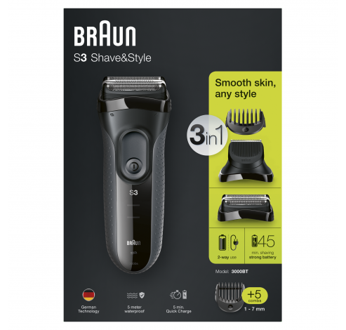BT3000S3 Series 3 Shave&Style   Braun