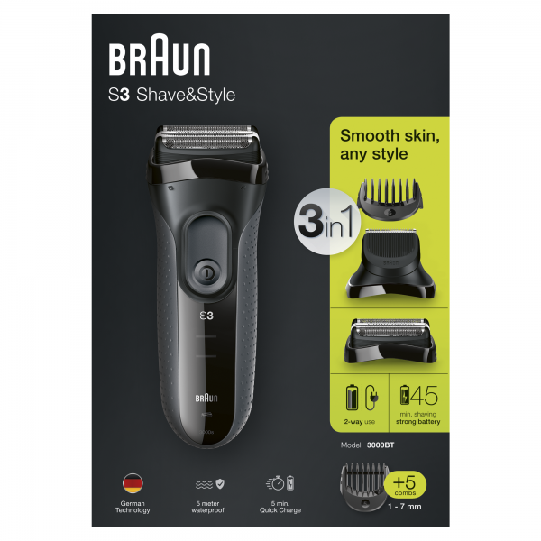 BT3000S3 Series 3 Shave&Style  Braun