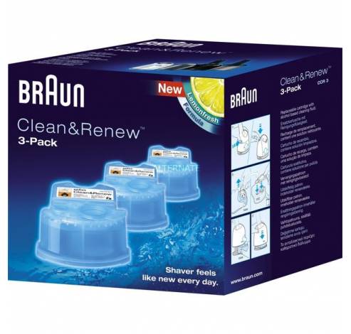 CCR3-Clean & Renew refill cartridge  Braun