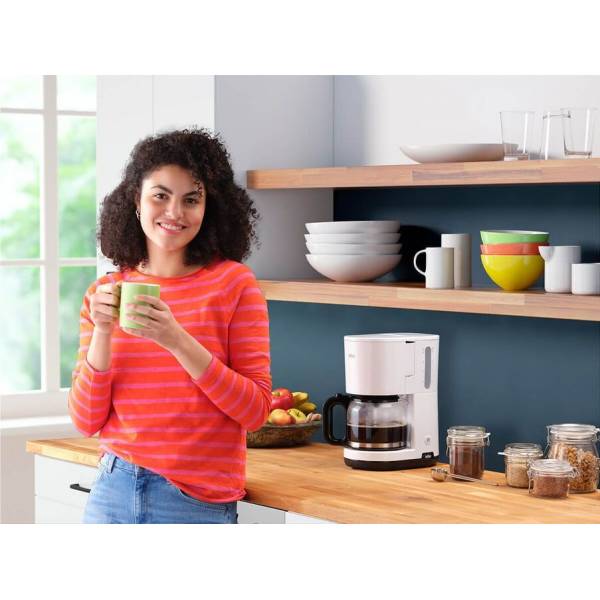 Breakfast1 Koffiezetapparaat KF 1100 Wit Braun Breakfast1 Koffiezetapparaat KF 1100 Wit Braun
