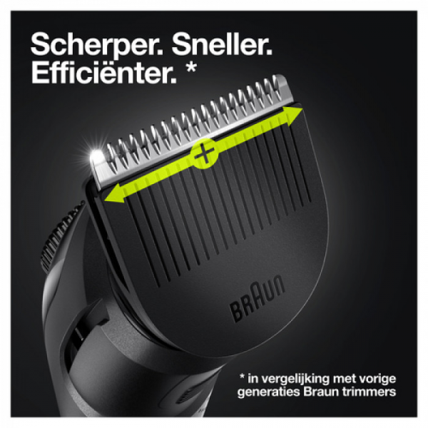 Baardtrimmer BT3221 met precisiedraaiknop en 1 opzetstuk. Braun Baardtrimmer BT3221 met precisiedraaiknop en 1 opzetstuk. Braun