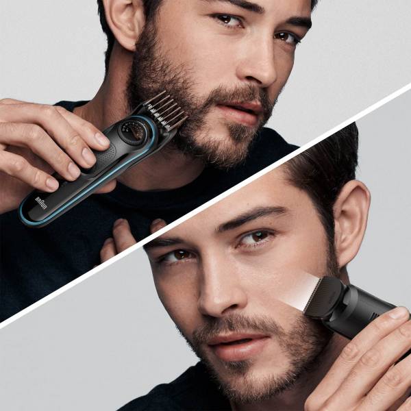 BT5340 Baardtrimmer met precisiedraaiknop, 2 opzetstukken en Gillette ProGlide scheermesje. Braun BT5340 Baardtrimmer met precisiedraaiknop, 2 opzetstukken en Gillette ProGlide scheermesje. Braun