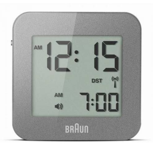 Global RC Digi square alarm grey  Braun