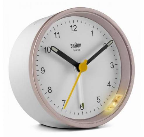 QA Cut Alarm Clock Pink white 25/50  Braun