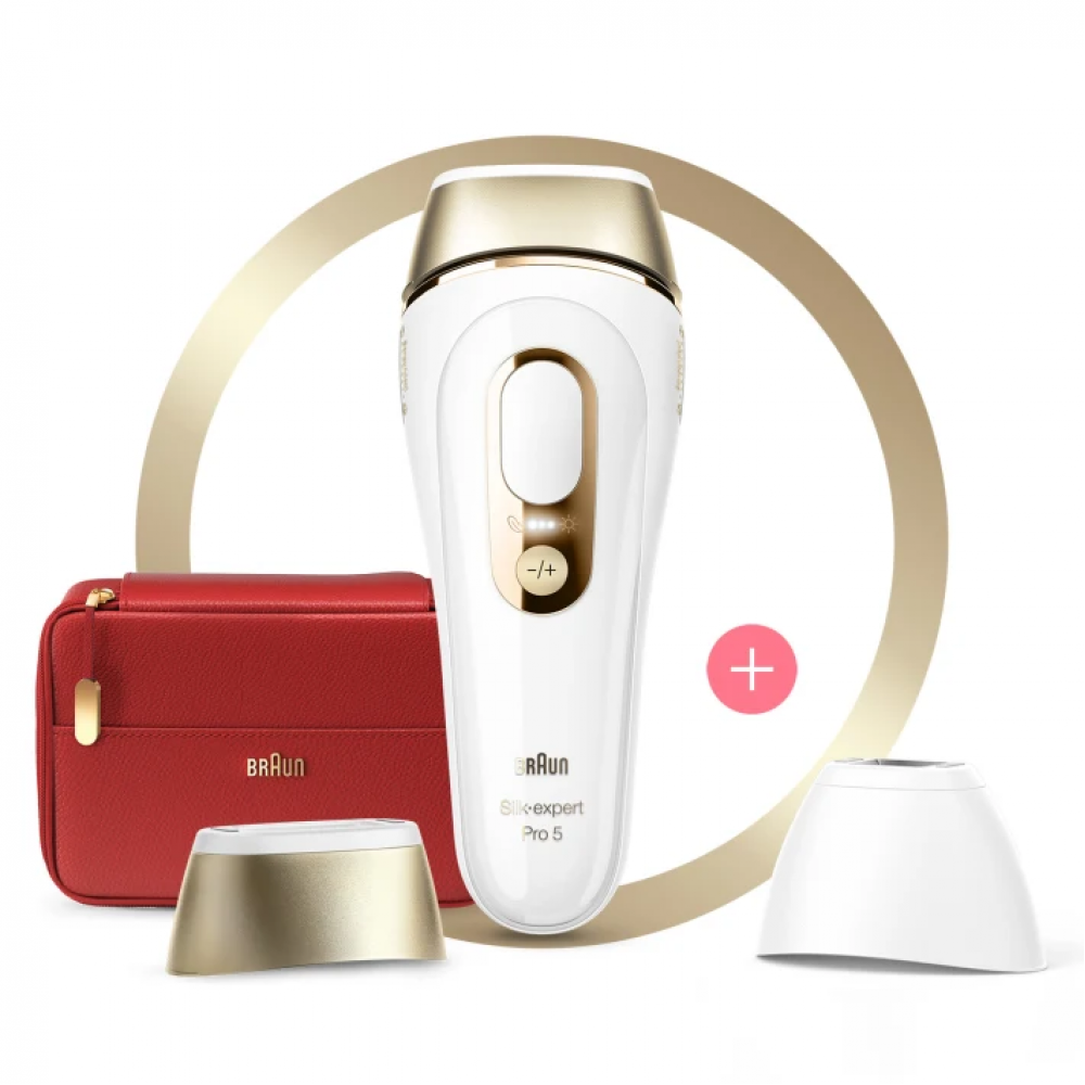 Braun IPL-ontharingsapparaat Silk-expert Pro 5 PL5160 IPL met 2 extra’s: precisiehoofd, zacht etui