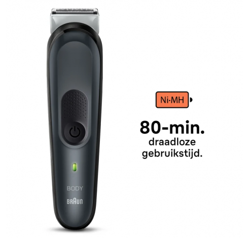 Body groomer BG3340 Full body met SkinShield-technologie, 80 min. gebruikstijd, 3 tools  Braun