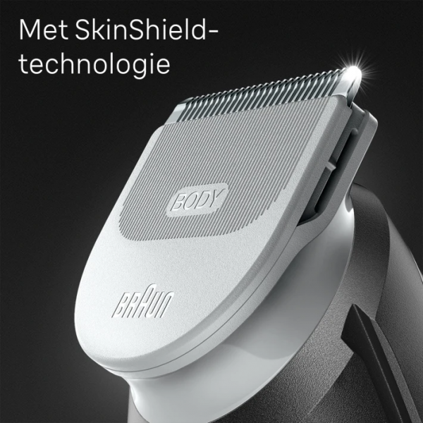 Braun Lichaamsverzorger BG3350 Volledig lichaam met SkinShield-technologie, 80 min. gebruikstijd, 3 tools