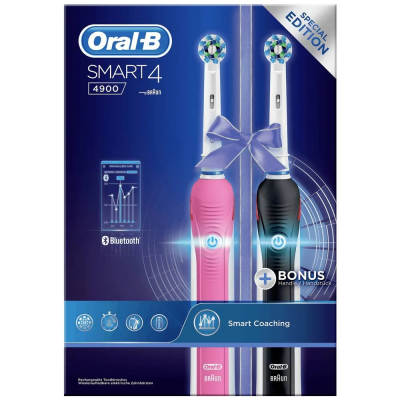 Smart 4 4900 elektrische tandenborstel Pink/Black  Braun