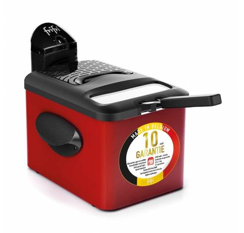 Expert Friteuse 3,5 L - metalen mantel - 3200 W (rood) + DuoFil deksel  Frifri