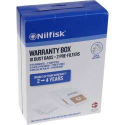 Nilfisk Stofzak Nilfisk Warranty Box 2->4 jaar 10stofzakken          