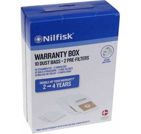 Stofzak Nilfisk Warranty Box 2->4 jaar 10stofzakken           Nilfisk