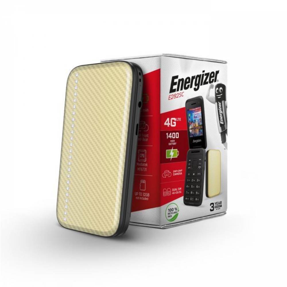 Energizer Smartphone E282SCD 4G Smart klaptelefoon Gold