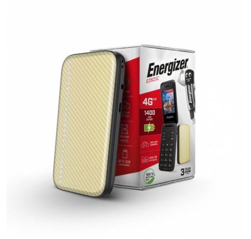E282SCD 4G Téléphone intelligent à clapet Or  Energizer