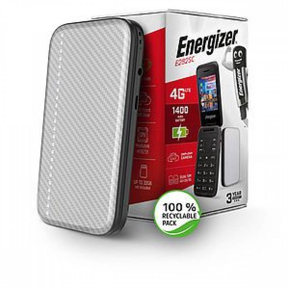 Energizer Smartphone E282SCD 4G Smart Klaptelefoon silver