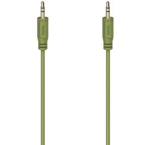 Audiocable Flexi-Slim 3.5mm Plug Gold Plated Green 0...  Hama