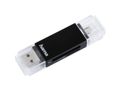 USB-2.0-OTG-kaartlezer "Basic", SD/microSD, zwart