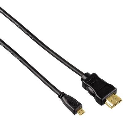 Câble HDMI™ grande vitesse, mâle type A- mâle type D (Micro), Ethernet,2m  Hama