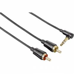 Hama Audio kabel 3.5mm jack-2cinch flexi-slim 1.5m 3s 