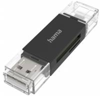 USB-Card Reader OTG USB-A + Micro USB SD/MicroSD 