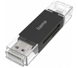 USB-Card Reader OTG USB-A + Micro USB SD/MicroSD Hama