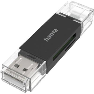 USB-Card Reader OTG USB-A + Micro USB SD/MicroSD  Hama
