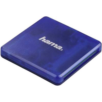USB-2.0-Multi-Card Reader SD/MicroSD/CF Blue  Hama