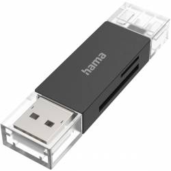 Hama USB-Card Reader OTG USB-A + USB-C USB 3.0 SD/MicroSD