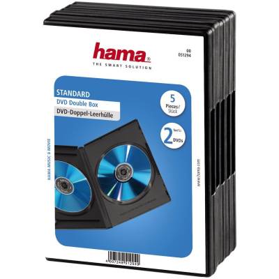 DVD Box Double 5-pack Black  Hama