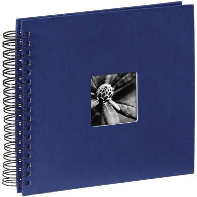 Spiraalalbum Fine Art 28X24CM/50 Black Pages Blue  Hama