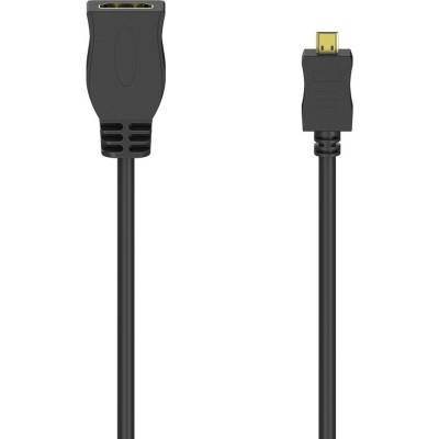 HDMI-Cable Adapter Type D (Micro) Type A Link Ethernet  Hama