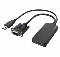 VGA + USB Plug - HDMI-Connection FullHD 1080p 