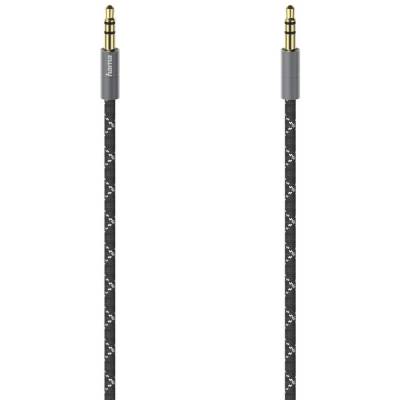 Audio Cable 3.5mm Jack - 3.5mm Jack Stereo Metal 0.75m  Hama