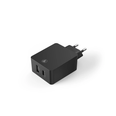 Oplader USB-C Power Delivery (PD)/Qualcomm + USB-A 30 W zwart  Hama