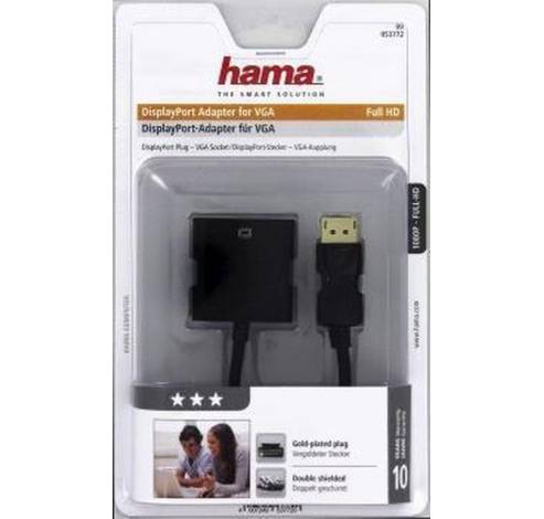 Adaptateur DisplayPort pour VGA  Hama