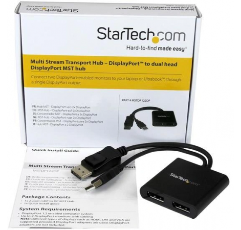 StarTech.com 2-Port DisplayPort MST Hub                       Hama
