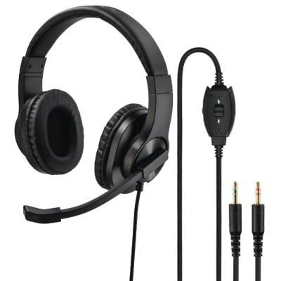 HS-P300 PC-Office-headset stereo zwart  Hama