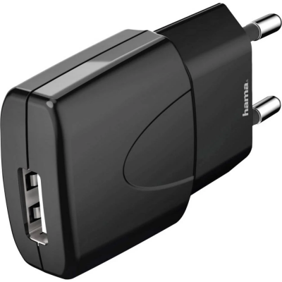 Picco Reislader USB 1.0A zwart                    Hama