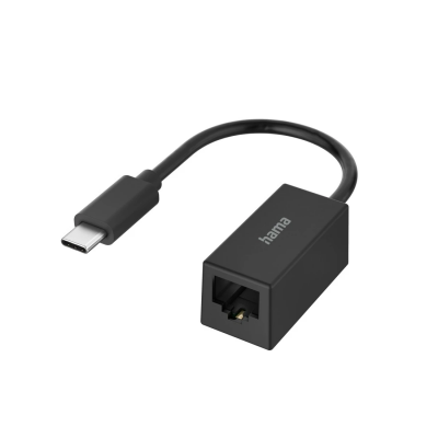 Netwerk-adapter USB-C-stekker - LAN/Ethernet-aansluiting Gigabit-ethernet  Hama